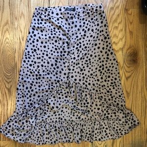 NastyGal cheetah print skirt